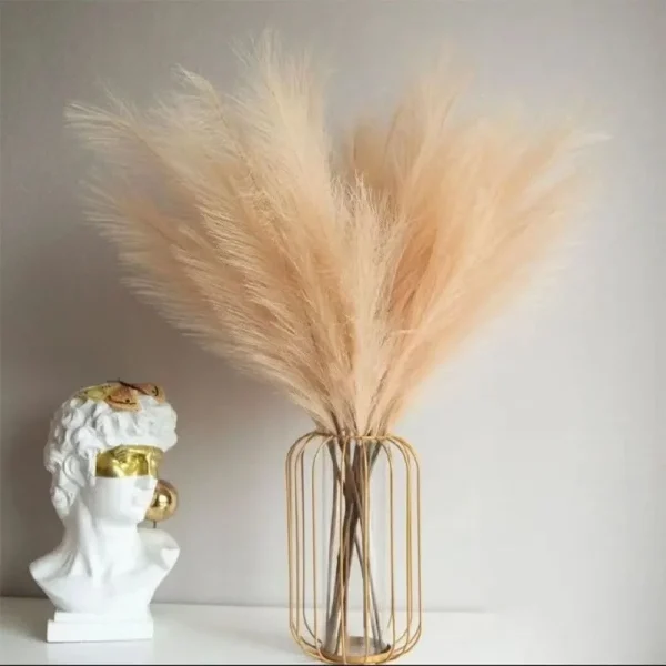 10 Artificial Pompous Grass Branches Fluffy Stems