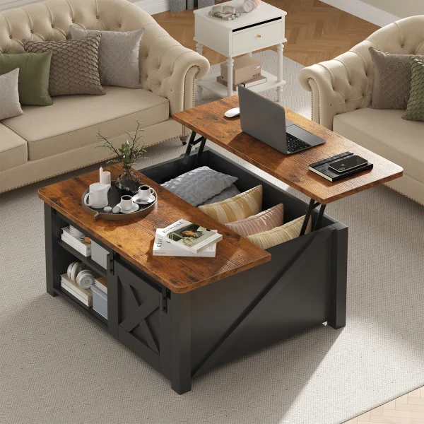 31.5IN Wood Lift Top Coffee Tables