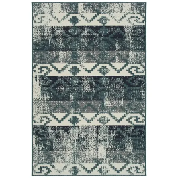 Modern Geometric Textured Rectangle Area Rug