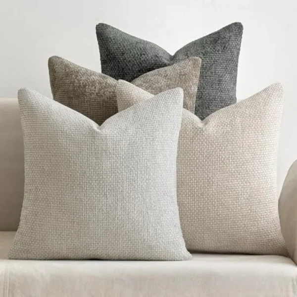 Set of 4 Couch Throw Pillow Covers 18x18 Inch